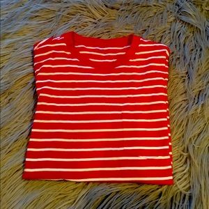 Striped red shirt